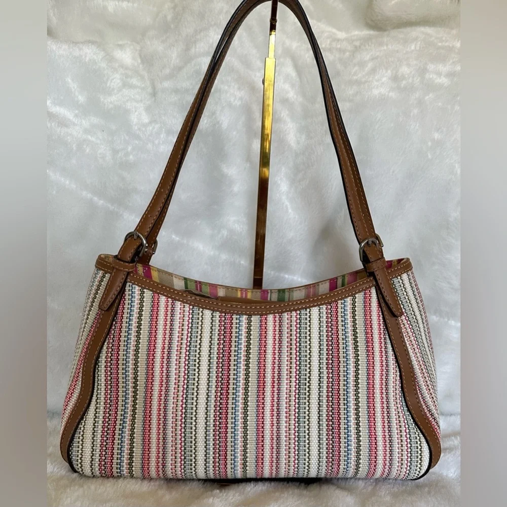 Fossil Striped Multicolor Shoulder Bag - Picture 2 of 12